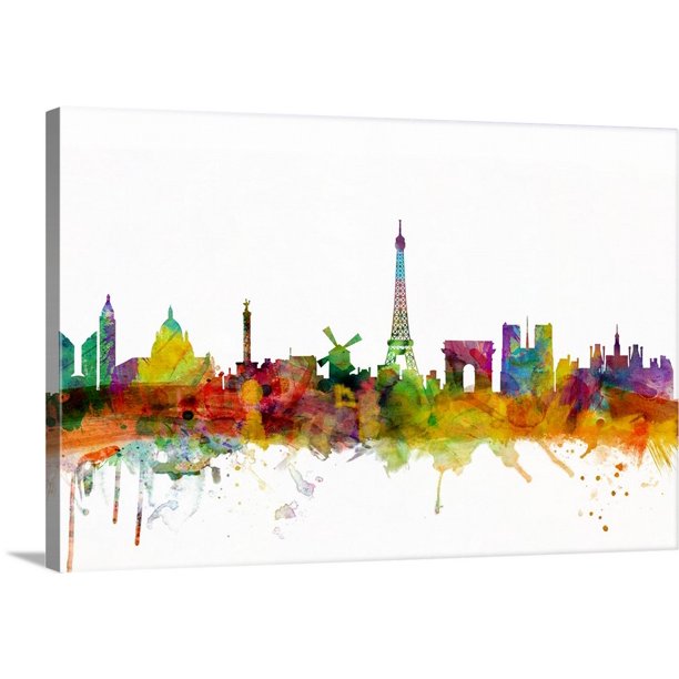 Great BIG Canvas "Paris France Skyline" Canvas Wall Art