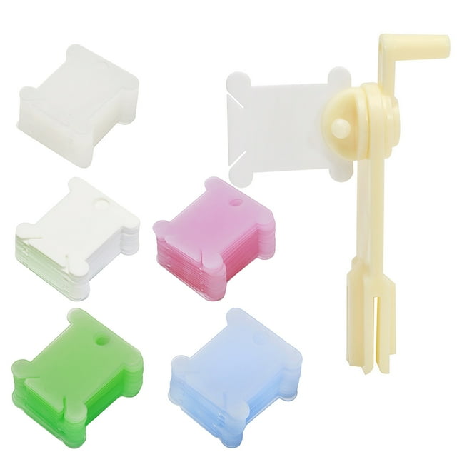 Thread Winder Plastic Manual Easy and Fast Bobbin Winder Embroidery Thread Tool
