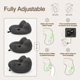 thumbnail image 3 of Coop Home Goods AirJustable Travel Neck Pillow, Inflatable, Adjustable Support for Neck & Chin, Compact Travel Pillow, Soft Memory Foam Comfort, Airplane Travel Essentials, Cooling & Washable Cover, 3 of 9