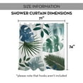 thumbnail image 7 of Creative Products Tropical Leaf Variety 5 71x74 Shower Curtain, 7 of 7