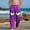 A402 Purple, variant on Kids Unisex Joggers Tearful Eyes Cartoon Print Soft Cotton Sweatpants Elastic Waist Trousers for Casual Play, 4-13Y