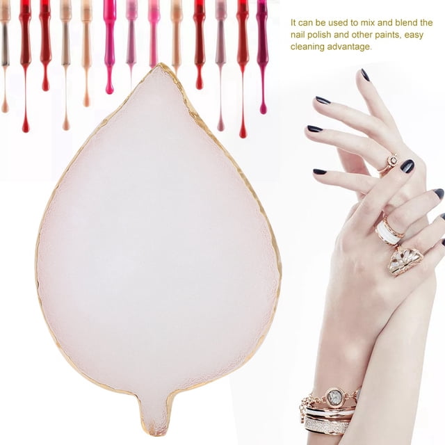 Paleta de plástico de resina paleta de gel de uñas elegante y elegante diseño exquisito adecuado para principiantes para el hogar tienda de manicura salón salón de ANGGREK Otros