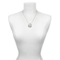 thumbnail image 3 of Delight Jewelry Silvertone Keep Calm and Chive On Gymnastics Mom Ring Charm Necklace, 18", 3 of 4