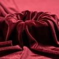 thumbnail image 3 of Ice Fabric Stretch Velvet Fabric by the Yard - 60" Wide Soft Stretchy Fabric for Sewing Clothes, Apparel, Costume, Crafts - 90% Polyester 10% Spandex - Burgundy - 15 Yards, 3 of 7