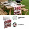 thumbnail image 5 of Valentine's Day Table Runner - 108 Inch Long, Kitchen Dining Table Runner Dresser Scarves, Red Love Balloons Trees Truck Pink Plaid Farmhouse Decor for Coffee Tables Wedding Party Banquet, 5 of 8