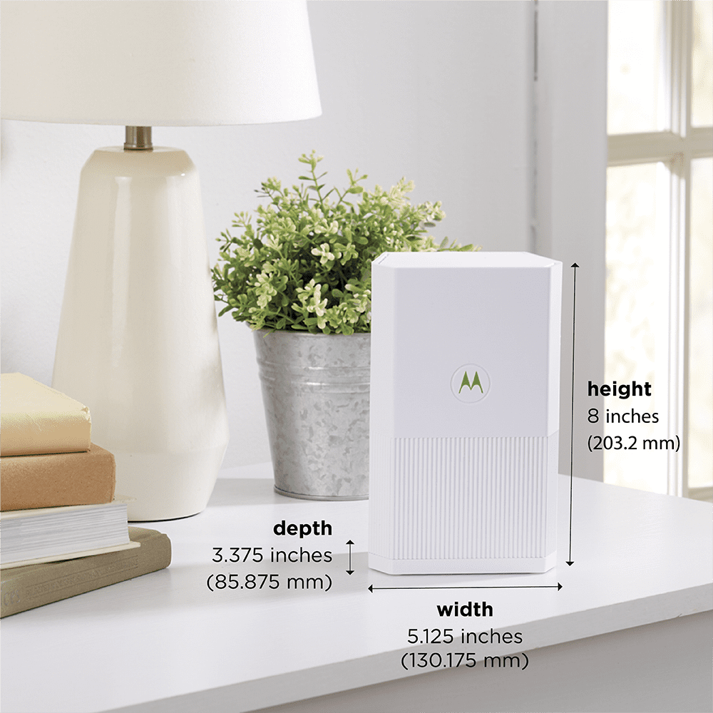 Motorola WiFi Mesh System Coverage up to 5000 sq ft | Router + 2 Extenders | Easy Setup, Network Protection, Parental Controls | AC2200 WiFi Speed