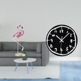 thumbnail image 2 of Estatua de flamenco de resina, escultura decorativa para jardín, figura de ave, reloj de pared acrílico, ideal para el hogar, dormitorio, oficina o ja, 2 of 8