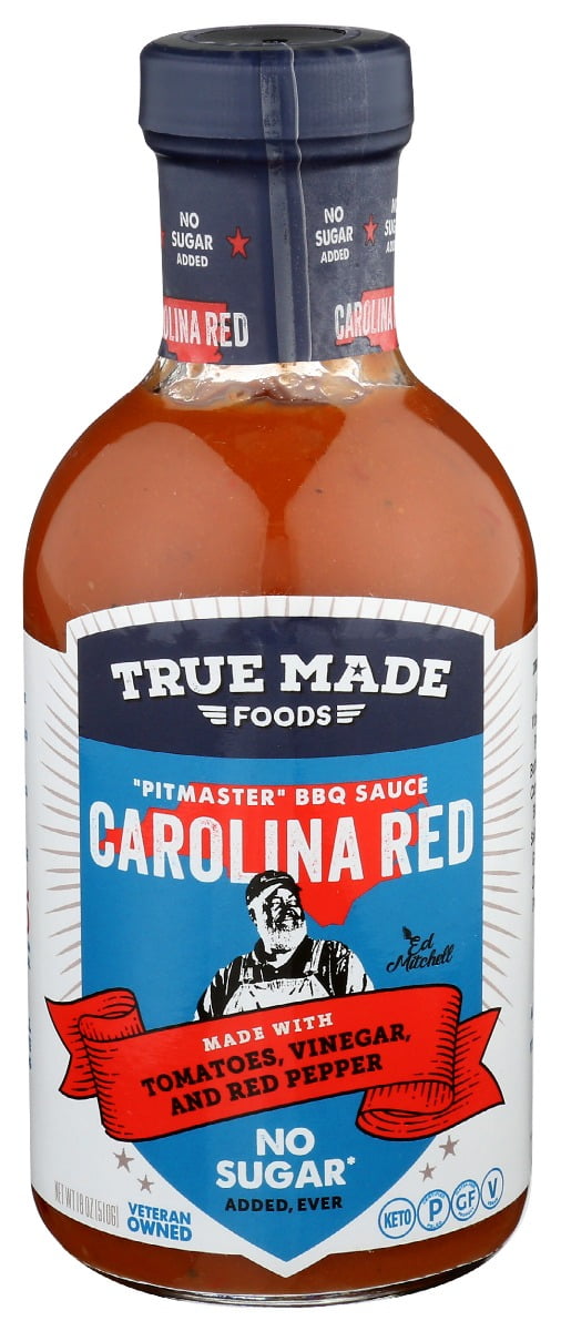 Carolina Red BBQ Sauce No Sugar, 18 oz