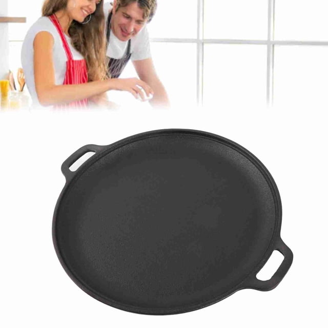 Dual Handle Frying Pan, Non Stick Cast Iron Skillet Heat Resistant for Home