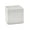 White - Single, variant on Serene Spaces Living Glossy White Ceramic Vase, Measures 5" T & 5.75" Cube