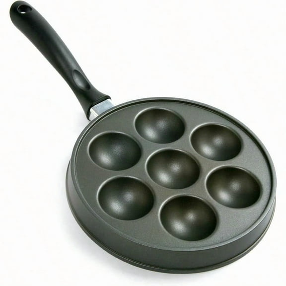 Aebleskiver Pan - 16.5" Nonstick Danish Pancake Maker - Munk/Ebelskiver Pan - Cast Aluminum - Includes Recipes