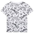 thumbnail image 4 of WIBACKER 2-9T Funny DIY Painted Pajamas for Girls Unicorn Summer Short Sleeve PJ Set You Can Color With Markers, 4 of 16