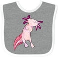 thumbnail image 3 of Inktastic Axolotl Says Hello Cute Salamander Boys or Girls Baby Bib, 3 of 4