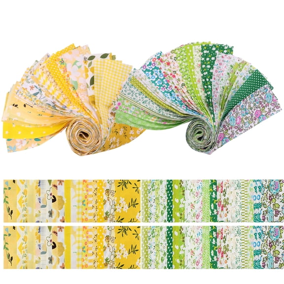 Toorise Jelly Roll Fabric 80 Strips 2.5x19.7 Inch Cotton Precut Quilt Strips Assorted Floral Prints for Quilting Sewing Patchwork DIY Crafts