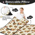 thumbnail image 3 of Highland Cow and Sunflower Print Teens Toddler Nap Mat with Pillow, Sleeping Mat Bag for Preschool Daycare 59"x22", 3 of 6