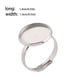 thumbnail image 4 of Qarigey Base de anillo de acero inoxidable, 10 piezas, redondo, 14mm, Color sólido, extremo abierto, ajuste de repuesto, accesorios de joyería Ropa, zapatos y accesorios Miscelánea Qarigey AP015992-00, 4 of 6