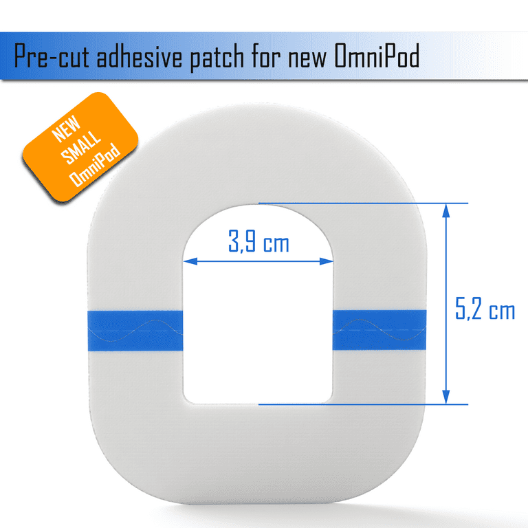 OK TAPE Adhesive Patches for Omnipad, Waterproof & Sweatproof CGM Patches  for Long Last, Pre-Cut Sensor Patches-15 PCS, Beige