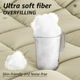 thumbnail image 4 of HYLEORY All Season King Size Bed Comforter - Cooling Down Alternative Quilted Duvet Insert with Corner Tabs - Winter Warm - Machine Washable - Beige, 4 of 15