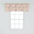 thumbnail image 2 of Ambesonne Floral Window Valance, Romantic Roses and Spots, 54" X 18", Eggshell Plum and Blush, 2 of 3