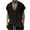 Black, variant on ZRGHAOYLQ Oversized Knit Sweater Vest Men Cable Knitted Pullover Loose V Neck Vests Casual Cap Sleeve Jumper Tops Comfy Soft Sweaters with Ribbed Edge