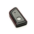 thumbnail image 4 of Vitodeco Genuine Leather Smart Key Fob Case with Leather Key Strap Compatible for Acura MDX, Acura RDX 2022 -2023 (5-Button, Black/Red), 4 of 6
