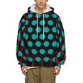 thumbnail image 4 of Sweat à Capuche Décontracté pour Hommes Impression Graphique Abstraite avec Cordon de Serrage Confortable Surdimensionné Automne, 4 of 4