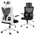 thumbnail image 1 of Vinsetto Mesh Office Chair with Adjustable Headrest, Lumbar Support, Black, 1 of 10