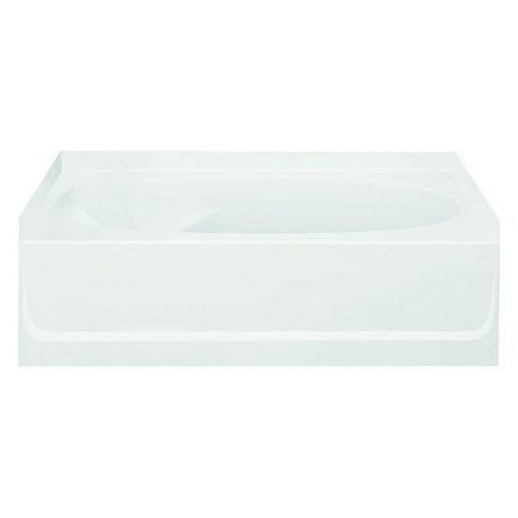 Sterling 71111120 Ensemble 60" X 42" Vikrell Soaking Bathtub For Alcove Installations -