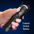 thumbnail image 6 of Biteblom Flashlight, Rechargeable Flashlights 2200 High Lumens, Super Bright Tactical Flashlight with Lcd Digital Display, Zoomable Waterproof Tactical Flashligh for Emergencies, Camping, Hiking, 6 of 6
