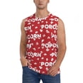 thumbnail image 1 of Fotbe Popcorn2 Men's Camiseta sin Mangas Estampada para Hombres, Playera Casual para Gimnasio, Entrenamiento, Playa-Large, 1 of 7