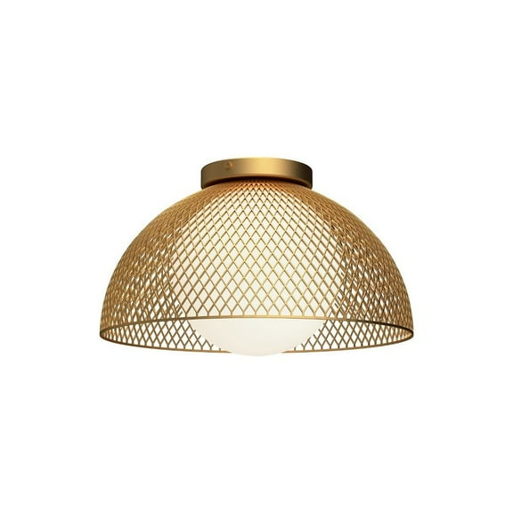 Alora Lighting Fm402513op Haven 13" Wide Flush Mount Ceiling Fixture - Gold