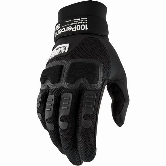 100 Percent 10029-00001 Langdale Gloves - Black - Small