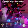 thumbnail image 2 of String Lights VISDOLL Aplicación de sincronización de música RGB de 5 m con control remoto USB, 2 of 8