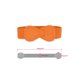 thumbnail image 3 of Cinturón elástico de cuero sintético con hebilla en forma de 8 Inspire Chic de 2 piezas para dama 27x2.36" (LxW) Naranja, 3 of 7