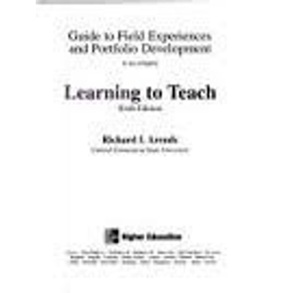 Pre-Owned Learning to Teach (Paperback) 9780072564594