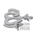 thumbnail image 2 of Real Diamonds Unisex Allah God Muslim Islamic Arabic Pendant 10K White Gold Finish Charm, 2 of 4