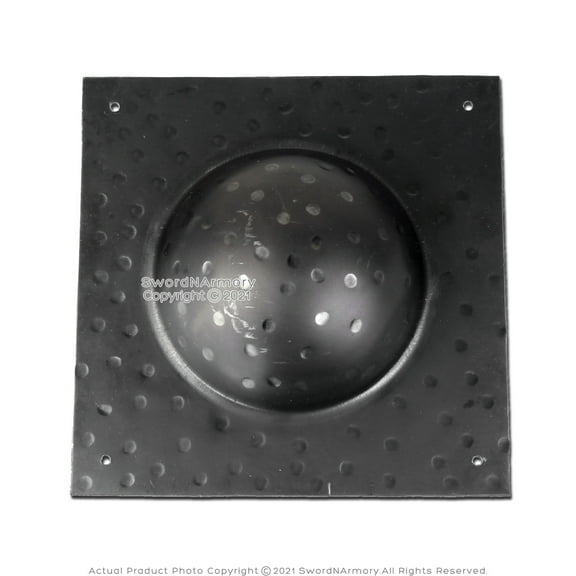 8.5” 16 Gauge Handforged Shield Boss Square Medieval Ren Faire Cosplay LARP