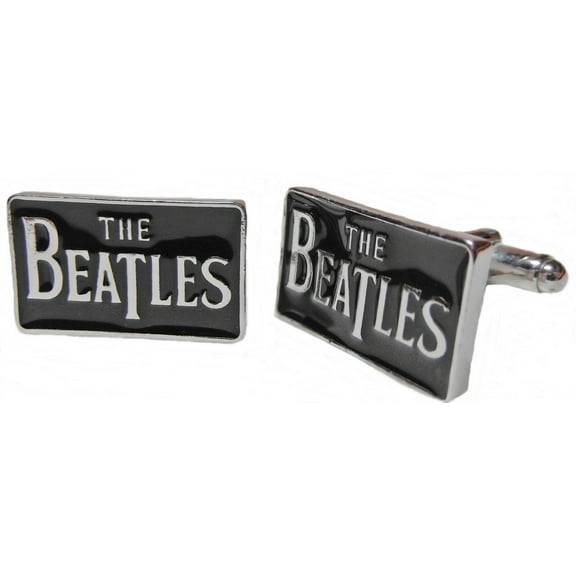 The Beatles Logo Metal/Enamel Cufflinks