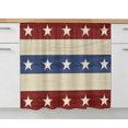 thumbnail image 2 of 4th of July Sink Skirt 11"Wx13"L,Dustproof Under Sink Curtain with Self Adhesive Tape,Blue Red Star Striped Independence Day Cabinet Curtain Cover for Bathroom Vanity,RV,Kitchen Cabinet Storage Shelf, 2 of 9