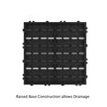 thumbnail image 6 of Pure Garden 6-Pack of Interlocking Weather-Resistant Deck Tiles (Dark Gray), 6 of 8
