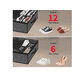 thumbnail image 4 of Zapatera Plegable Bajo Cama Organizador 12 Pares Zapatos Xtellar gris, 4 of 4
