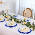 thumbnail image 3 of FacoFaco Disposable Royal Blue Round Placemats Set of 12 Metallic Glitter Foil Mesh Dinning Table Place Mates 13 Inch for Wedding Birthday Party Holiday Decoration, 3 of 17