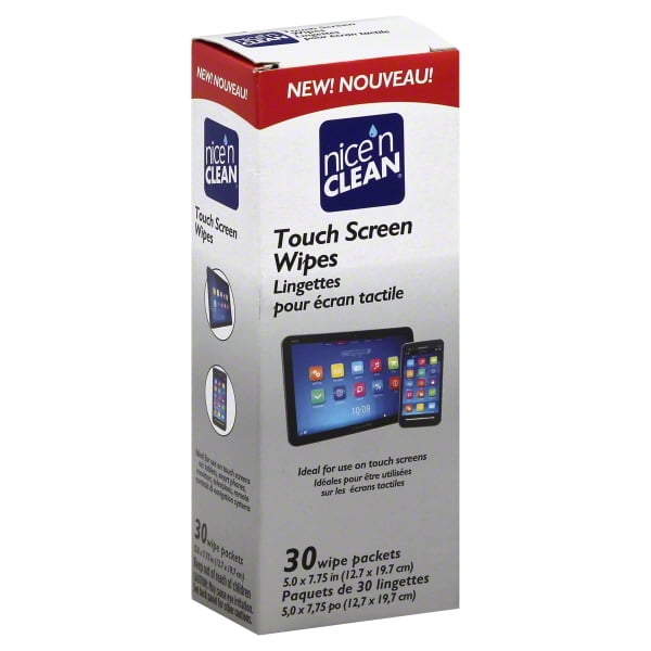 Nice 'N Clean Touch Screen Cleaning Wipes, 30 Count