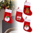 thumbnail image 5 of Large Festive Holiday Stocking Classic Santa Design for Seasonal Decorations and Storage, 5 of 5