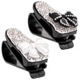 thumbnail image 4 of WORGEOUS Clips para visera de gafas de sol, soporte Universal para gafas, lazo, diamantes de imitación, Clip para visera de coche, 2 uds., 4 of 9