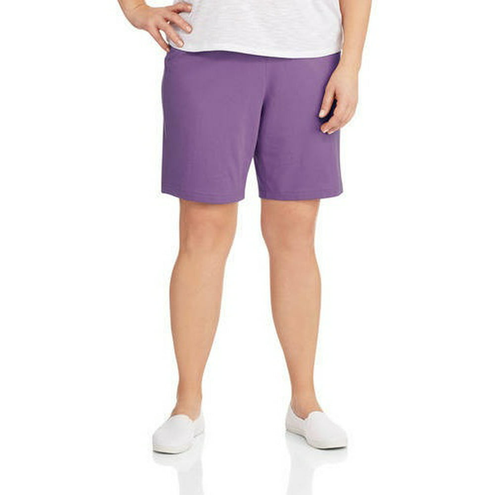 White Stag Womens Plus Knit Pull On Shorts