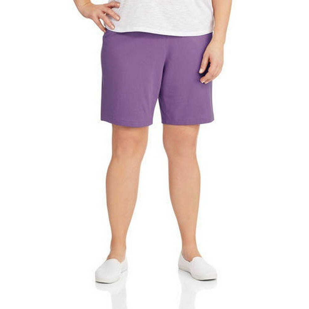 White Stag Women's Plus Knit PullOn Shorts