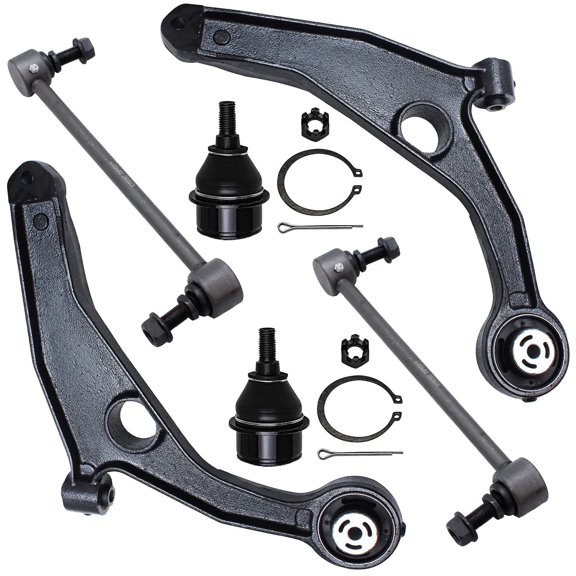 Detroit Axle - Front Lower Control Arms Ball Joints Sway Bar Links Replacement for 2009-2018 Dodge Journey - 6pc Set
