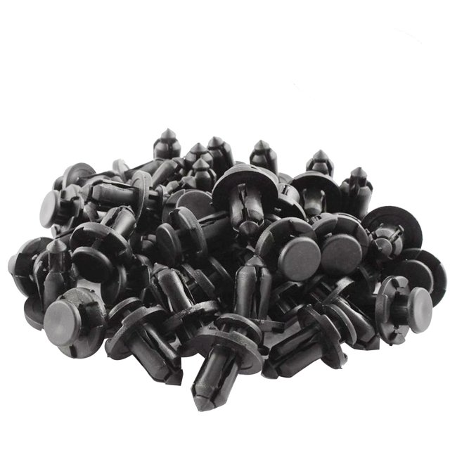 KAKOWELY 100 Pcs Clips de Fixation 10mm 91503-SZ3-003 Type Poussoir Super Fort Pare-Chocs Évasé Clips Rivets, 0.98"X0.79"X0.79 Pouces