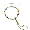 thumbnail image 5 of Sylvtty Assorted Colored Rose Flower Crown for Women Floral Bohemian Headpiece Fairy Wreath Headband with Green Leaves for Wedding Party Vacation Photography Props, 5 of 7